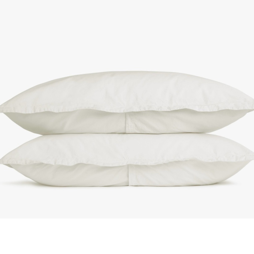 PARACHUTE Percale Cream Bed Pillowcase Set- Premium Comfort KING - Picture 2 of 3